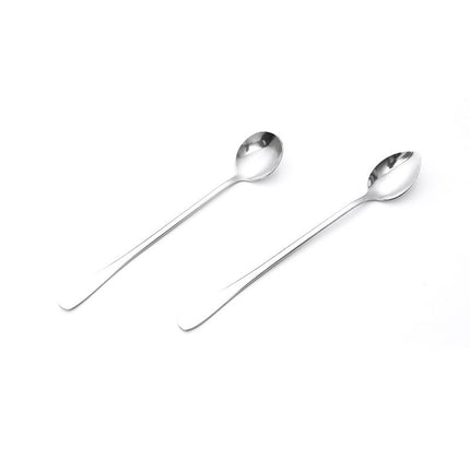 Zimoo Stainless Steel Spoon Long Handle Office Kitchen Round spoon