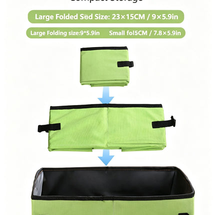 Portable Foldable Cat Litter Box for Travel,large blue