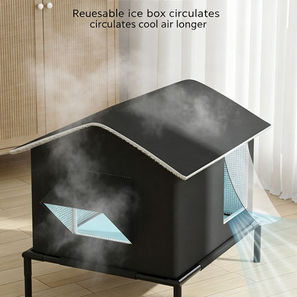 Winter removable and washable cold resistant outdoor pet nest,With ice box,With ice box
