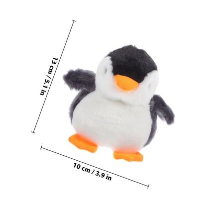 Penguin Keychain Charm with Plush Material Multi 1 Pcs Key Ring