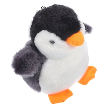 Penguin Keychain Charm with Plush Material Multi 1 Pcs Key Ring