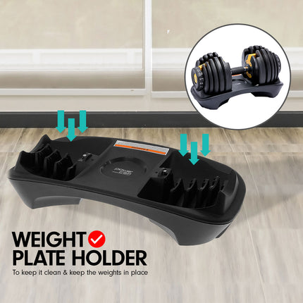 Powertrain 24KG  Adjustable Home Gym Dumbbell - Gold