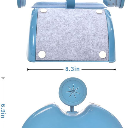 YES4PETS Cat Play Box Kit Pet Toy Kitten Toys Interactive Ball Peek Hunting Toy-Blue
