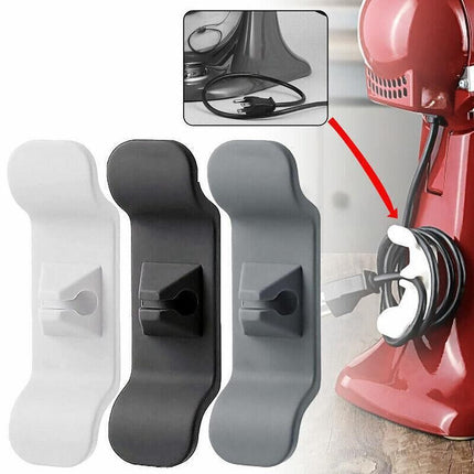 Cord Organizer Wrap Holder 4pcs Kitchen Appliance Cable Winder Adhesive Clip - 4PCS White