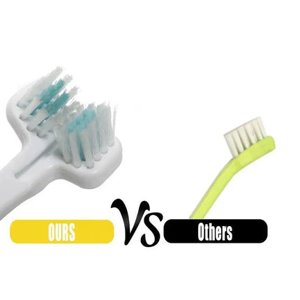 Double Head Toothbrush Dog Pet Cat Brush Dental Health Gum Care Cleaning Teeth