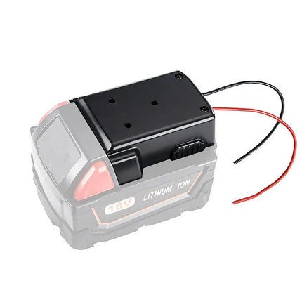 Diy For Milwaukee M18 Xc 18V Diy Project Battery Adapter/Base Power 2 Wirings - Black