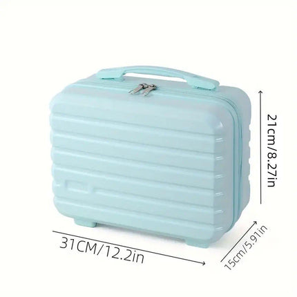 Portable 14 Inch Suitcase Mini Small Travel Storage Hand Gift Box - Green