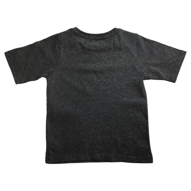 KIDS PLAIN T SHIRT Childrens Child 100% COTTON Boys Girls Basic Blank Tee Top - Grey Marle - 12