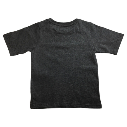 KIDS PLAIN T SHIRT Childrens Child 100% COTTON Boys Girls Basic Blank Tee Top - Grey Marle - 8