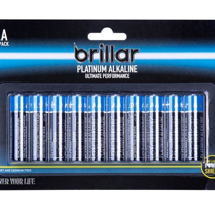 AA Platinum Alakaline Batteries Long Lasting Power Home - 10pk