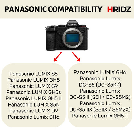 Hridz BLK22 Battery Charger for Panasonic DMW-BLK22 LUMIX DSLR - 1 charger only