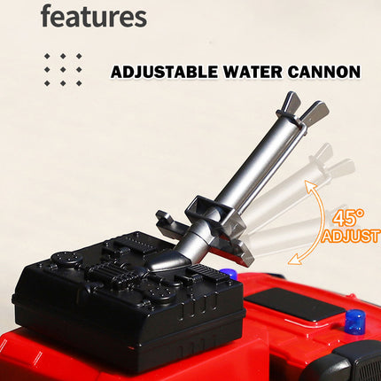 Huina 1:14 RC Fire Truck Toy Car Water Cannon Gun Construction Kids Toy