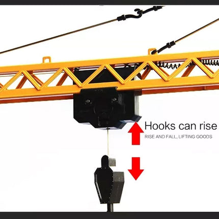 HUINA 1/14 12CH RC Alloy Tower Crane Engineering Construction Vehicle Toy Kids Car