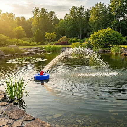 Large Floating Pond Fountain Pump – Outdoor Water Feature & Aerator