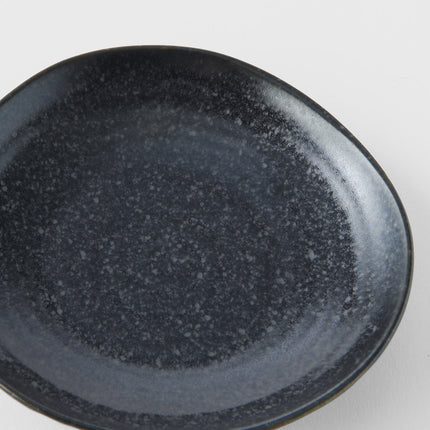 Saucer Organic Shape 13.5cm Kanso Matte Black Glaze