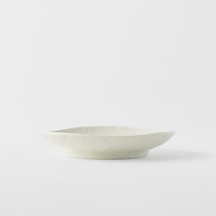 Saucer Organic Shape 13.5cm Kanso Soft White Glaze