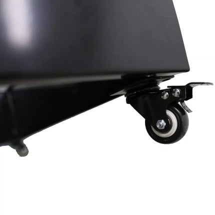 Black Metal Planter Medium + Wheels