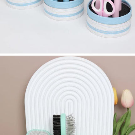 Blue Complete 5-in-1 Pet Grooming Care Kit - Professional Deshedding Brushes, Combs & Nail Clippers Set for Dogs & Cats