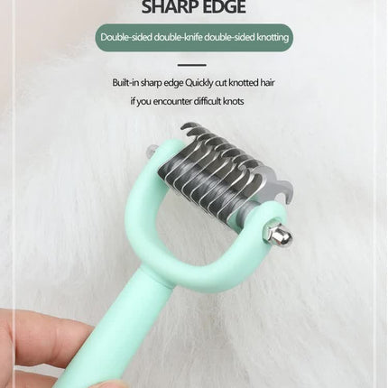Blue Complete 5-in-1 Pet Grooming Care Kit - Professional Deshedding Brushes, Combs & Nail Clippers Set for Dogs & Cats