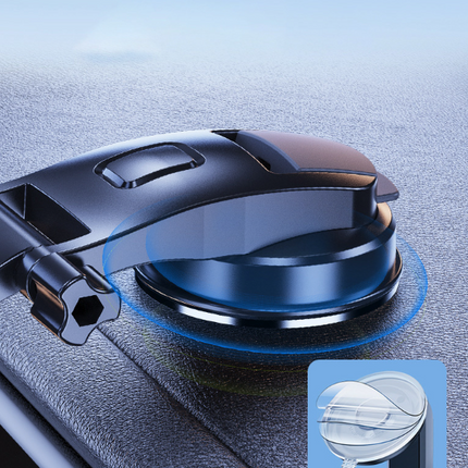 Black Universal Car Phone Mount Holder - 360° Rotation with Upgraded Suction Cup for Dashboard & Windscreen