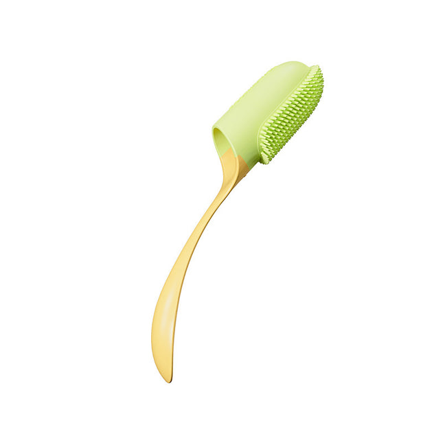 Yellow 5-Pack Pet Finger Toothbrush Set for Dogs & Cats - Soft Silicone Dental Care Brush for Healthy Gums & Teeth