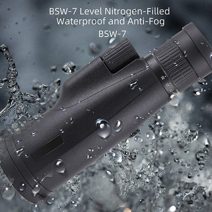 10-30X50 High Power Zoom Monocular Telescope Set with Smartphone Holder and Tripod Waterproof HD Spotting Scope for Bird Watching Camping and Concerts