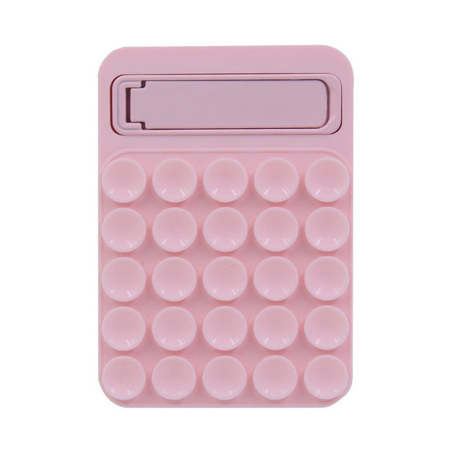 Pink 4 Pack Silicone Suction Phone Mount with Foldable Kickstand - Adhesive Sticky Grip Pad for Mirrors & Glass - 2-in-1 Hands-Free Holder for Content Creation Amazing Shopping