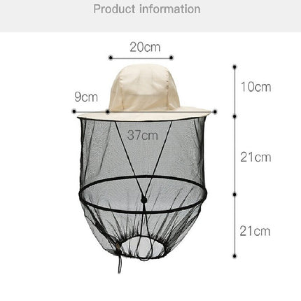 Green camouflage Outdoor Fishing Hat with Mesh Head Net Sun Protection Bucket Cap Anti-Mosquito Fly Guard for Gardening Hiking & Beekeeping