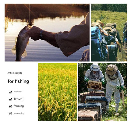 Summer leaf camouflage Outdoor Fishing Hat with Mesh Head Net Sun Protection Bucket Cap Anti-Mosquito Fly Guard for Gardening Hiking & Beekeeping