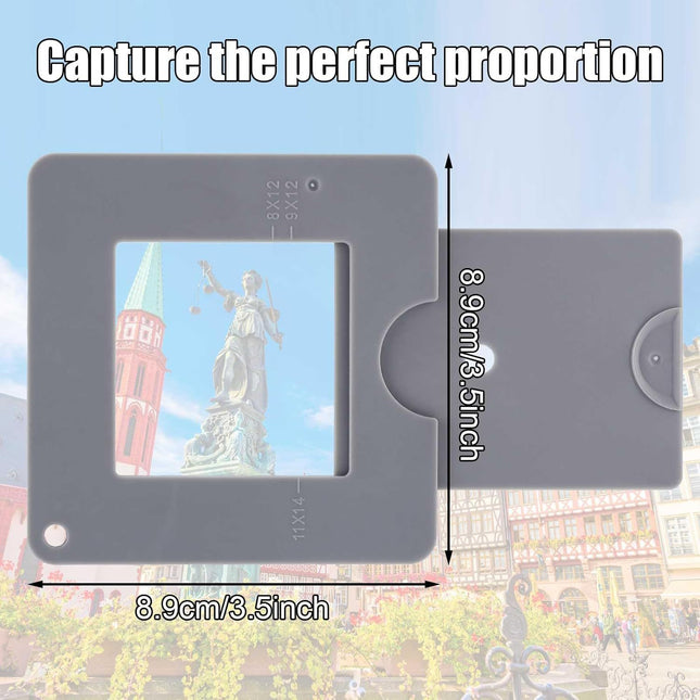 3-PCS Grey Portable Artist View Catcher Viewfinder Tool for Painting Composition and Colour Value Identification