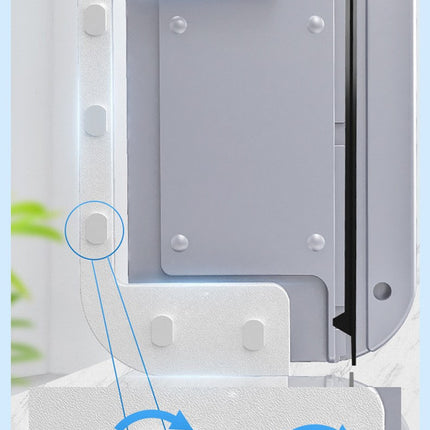 Magnetic Double Sided Window Cleaner for 18-30mm Double Glazed Glass High Rise Safety Wiper Tool White