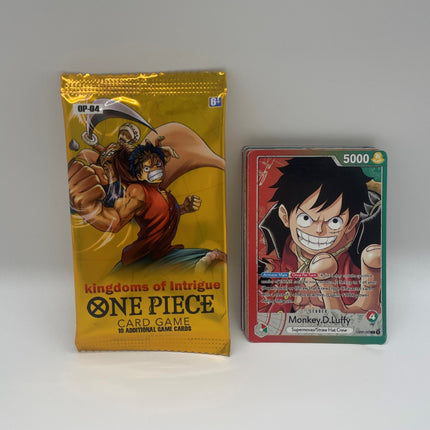 One Piece Themed Trading Card Game 300 Pieces Booster Box Set Kingdoms of Intrigue Anime Battle Collectibles Featuring Sabo Zoro and Sanji Yellow Edition