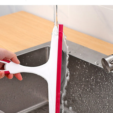3 PCS Window Squeegee Set Shower Glass Wiper Streak Free TPR Blade Multi Purpose Cleaning Tool for Bathroom Mirror Car Tiles Red Green Blue