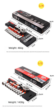 12 Piece 3/8 Inch Drive Ratchet and Metric Socket Wrench Set Professional Mechanics Tool Kit for Automotive Repair and DIY Workshop
