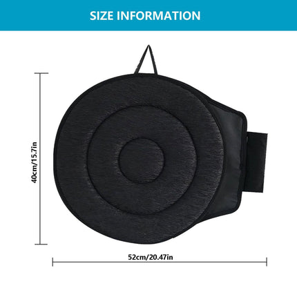 Red 360° Swivel Car Seat Cushion – Portable Rotating Transfer Aid for Elderly, Pregnant Women & Mobility Support