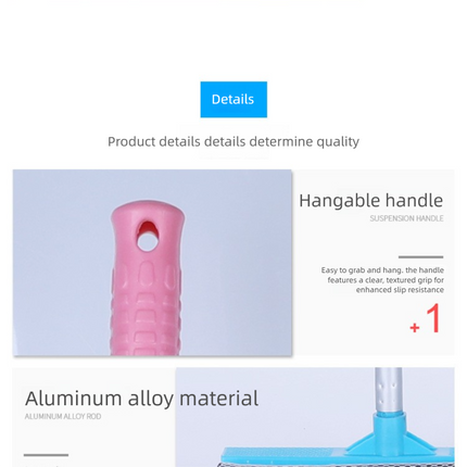 Pink Home Window Cleaner – Adjustable Aluminum Alloy Glass Scraper with Dual-Sided Sponge and Rubber Blade, Easy-to-Use Window Cleaning Tool