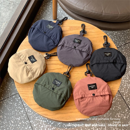 Navy blue Packable Bucket Hat Unisex Wide Brim Foldable Sun Protection Hiking Travel Cap