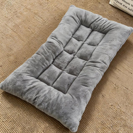 60 x 120CM Large Plush Pet Bed Mat for Dogs & Cats – Light Grey Double-Sided Soft Cushion, Breathable Moisture-Resistant Sleeping Pad for Small, Medium & Large Pets