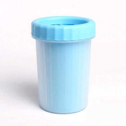 Blue big size Pet Paw Cleaner Cup Portable Dog Paw Washer with Soft Silicone Bristles TPR Silicone Cleaning Cup for Muddy Paws Dogs and Cats