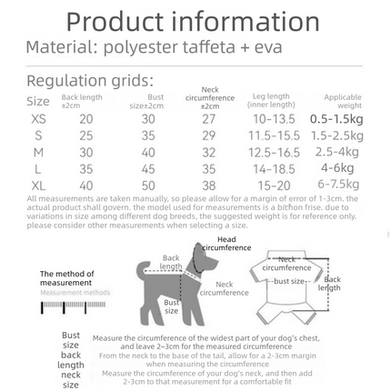 Grey and Green M size Dog Raincoat with Leash Access and Transparent Hood - Waterproof Full Body Pet Rain Suit for Small and Medium Dogs, Reflective Trim, Removable Tail Cover, Outdoor Walking Apparel