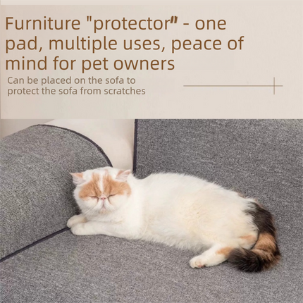 Grey S size 40*60cm Soft Cat Scratching Mat & Lounge Bed – Durable Furniture Protector Rug, Washable Scratch Pad for Cats and Small Pets