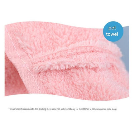 3-piece Pet Grooming Bathing Kit with 2 pack Pink Pet Drying Glove Towel and White Pet Shower Sprayer Brush Set - Coral Fleece Quick Dry Absorbent Cleaning Towel, Water Control Bath Tool for Dogs and Cats