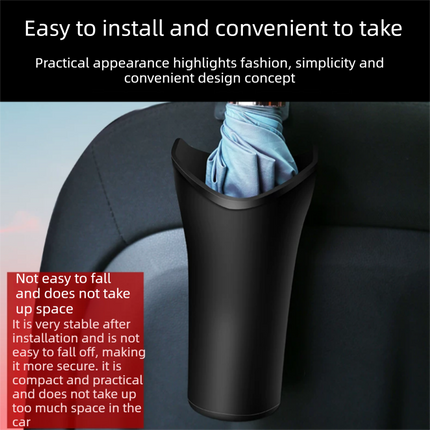 2 pcs Car interior essentials set-Golden Car Air Vent Aroma Diffuser &Black  Hanging Storage Bin- hanging storage container that is convenient to use and Compact