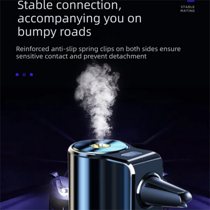 2 pcs Car interior essentials set-Silvery Car Air Vent Aroma Diffuser & Black Hanging Storage Bin- hanging storage container that is convenient to use and Compact