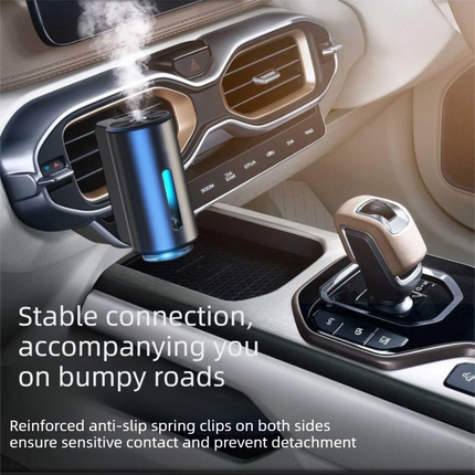 2 pcs Car interior essentials set-Silvery Car Air Vent Aroma Diffuser & Black Hanging Storage Bin- hanging storage container that is convenient to use and Compact