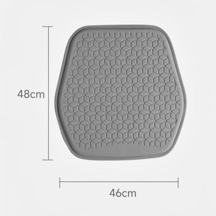 Green Universal Cooling Gel Seat Cushion - TPR Breathable Honeycomb Pad for Car & Office Chair