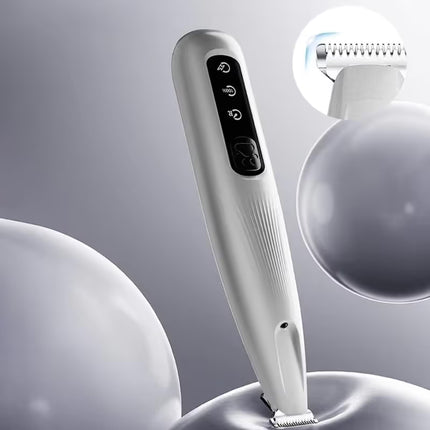 2 in 1 Pet Nail Clipper and Paw Trimmer Set USB Rechargeable Dog Cat Grooming Kit with LED Display Low Noise Nail Grinder and Foot Hair Clipper
