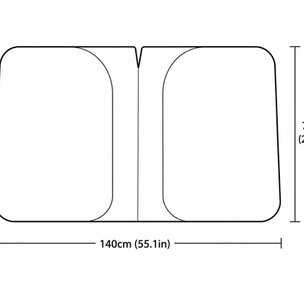 Car windshield sun visor, 55.1 x 27.6 inches, foldable windshield sun visor, UV protection, heat insulation, titanium silver sun visor cover.