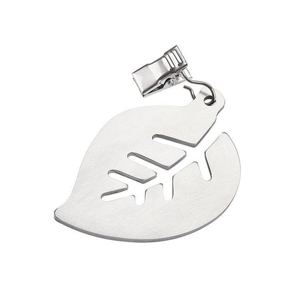 Leaf Style Stainless Steel Tablecloth Clips 4 Pack - Silver Windproof Tablecloth Fasteners with Sawtooth Grip for Outdoor Dining, Picnics, Patio Tables and Garden Parties Amazing Shopping