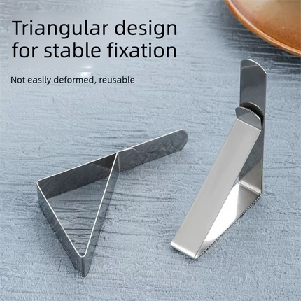 Stainless Steel Tablecloth Clips 12 Pack – Triangle Design, 4.5cm Opening, Silver Tablecloth Fasteners for Outdoor Picnics, Patio Dining, Garden Parties and Home Use